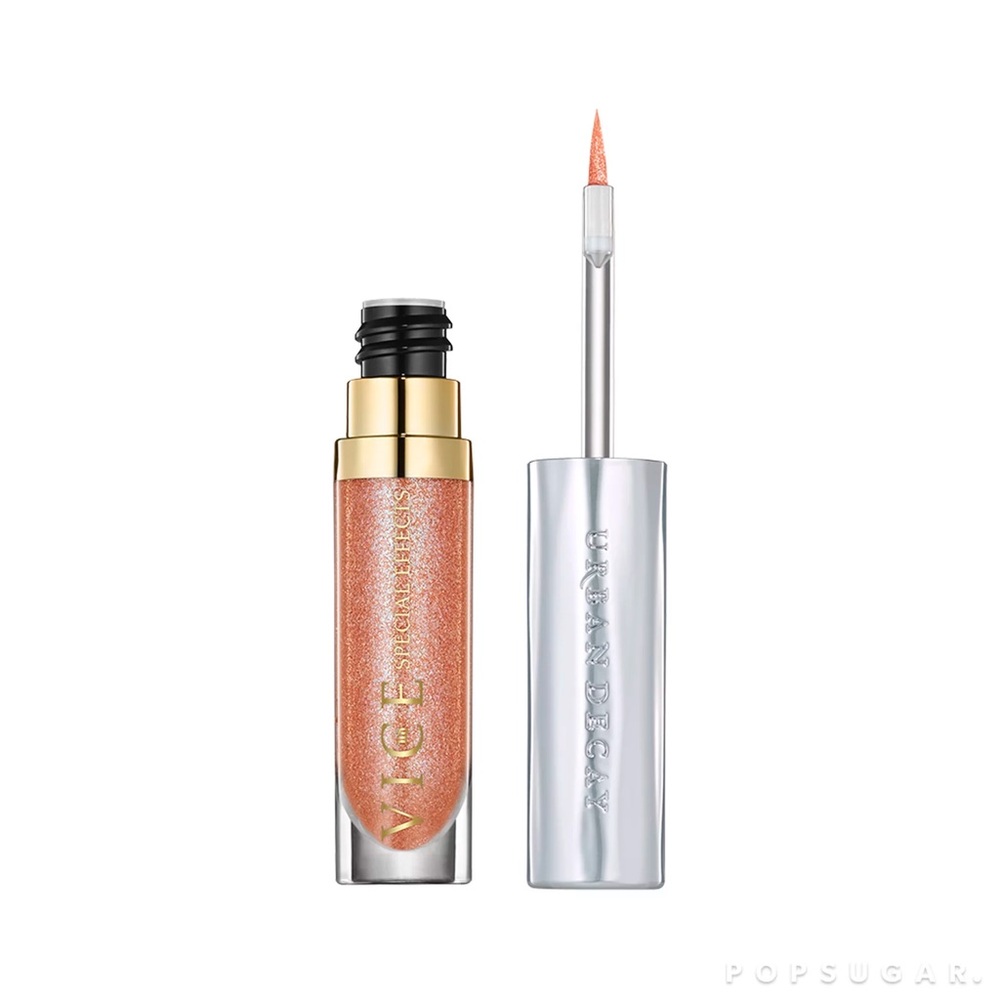 Urban Decay Vice Special Effects Lipstick Topcoat Fever Pink Red & Green Sparkle